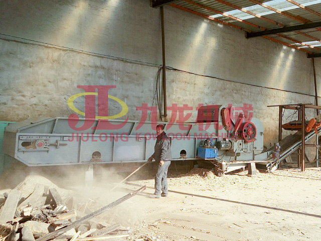 大連(lián)家具廠(chǎng)邊角(jiǎo)料破碎現場