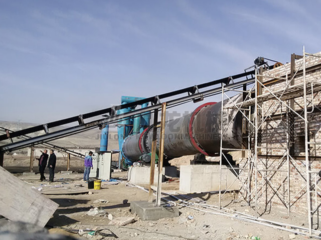 新疆新源煤粉烘幹機現場