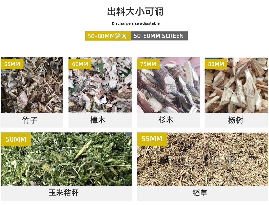 生物質綜合破碎機出料大小可調（diào）