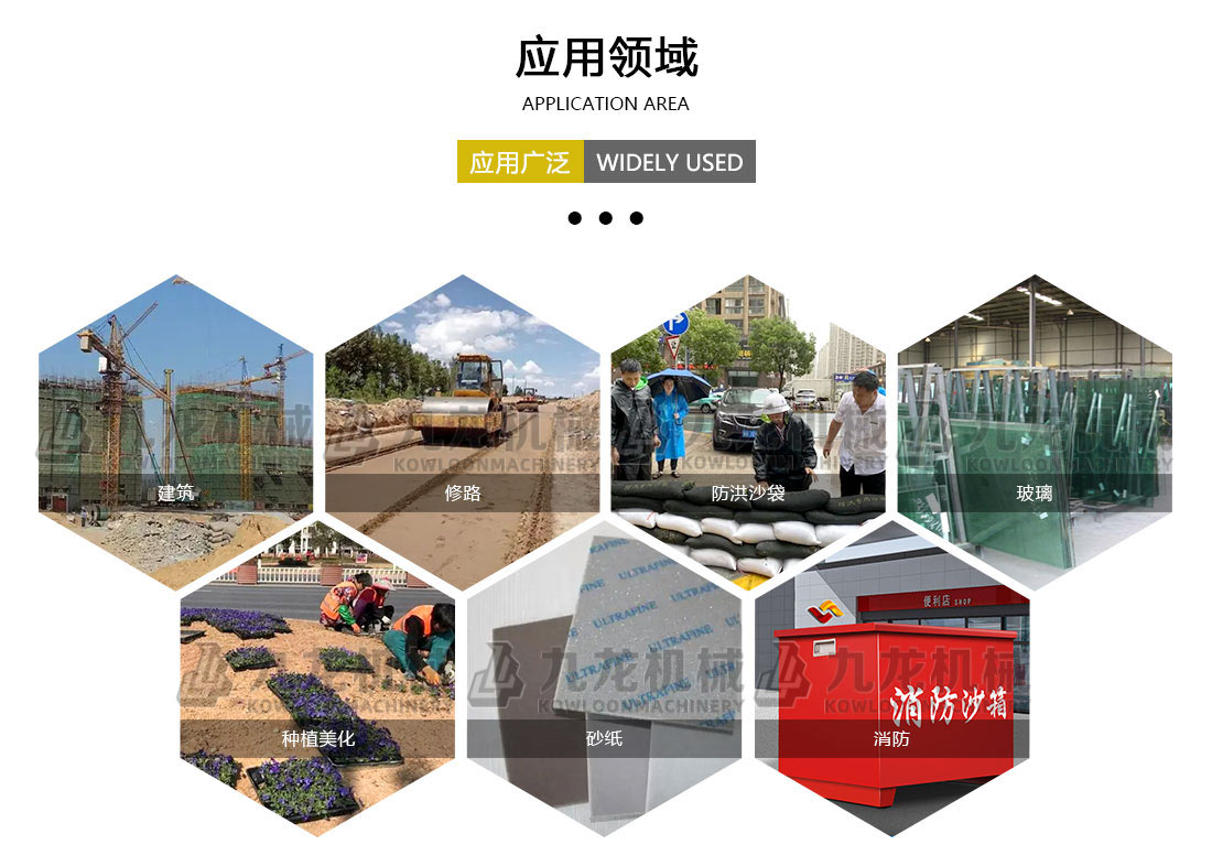 砂石烘幹機應用領域